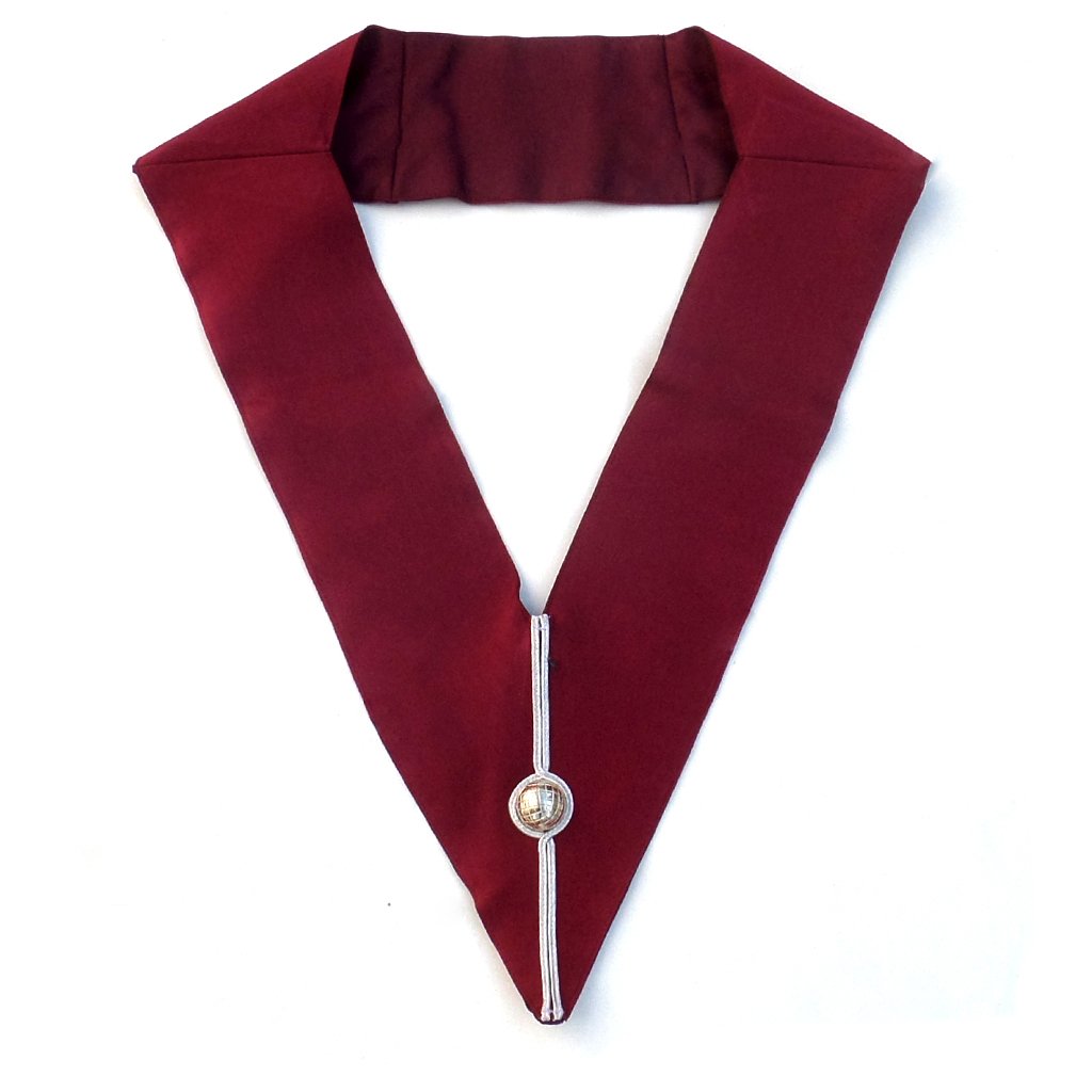 Steward Craft English Regulation Masonic Collar - Maroon-Collars-Masonic Makers