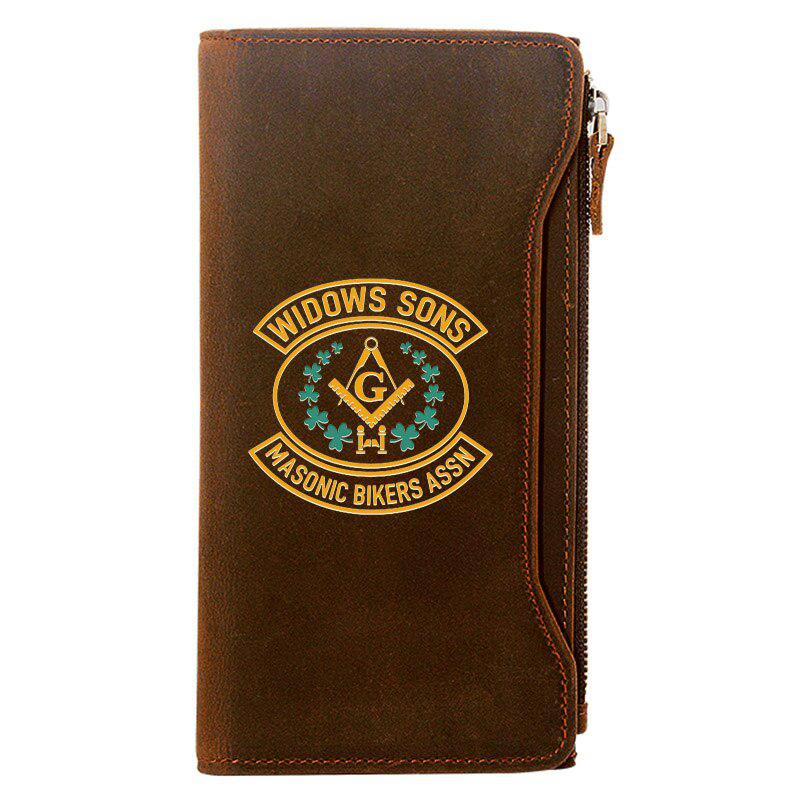 Widow Sons Leather Masonic Wallet - Freemason wallets-wallets-Masonic Makers