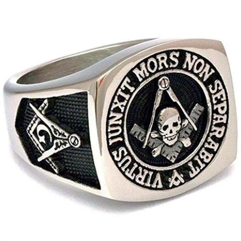 Widow Sons Vintage Masonic Ring for Mens - Masonic Jewelry-rings-Masonic Makers
