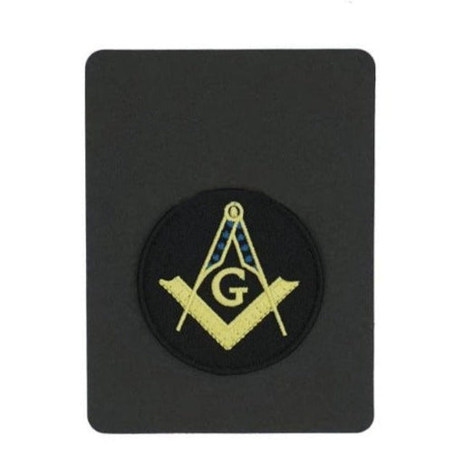 Master Mason Blue Lodge Masonic Patch - Square and Compass G Embroidered