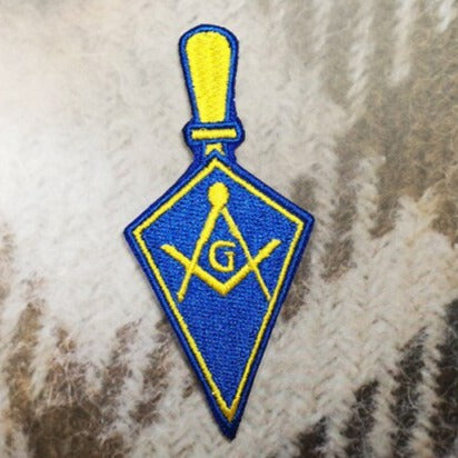 Master Mason Blue Lodge Masonic Patch - Blue & Yellow