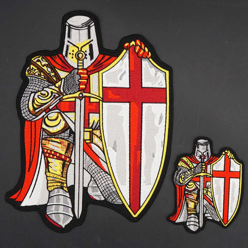 Knights Templar Commandery Masonic Patch - HANDMADE Crusader Embroidered